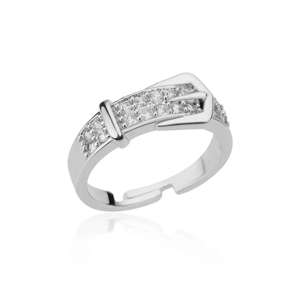 Radiance Adjustable Zircon Ring