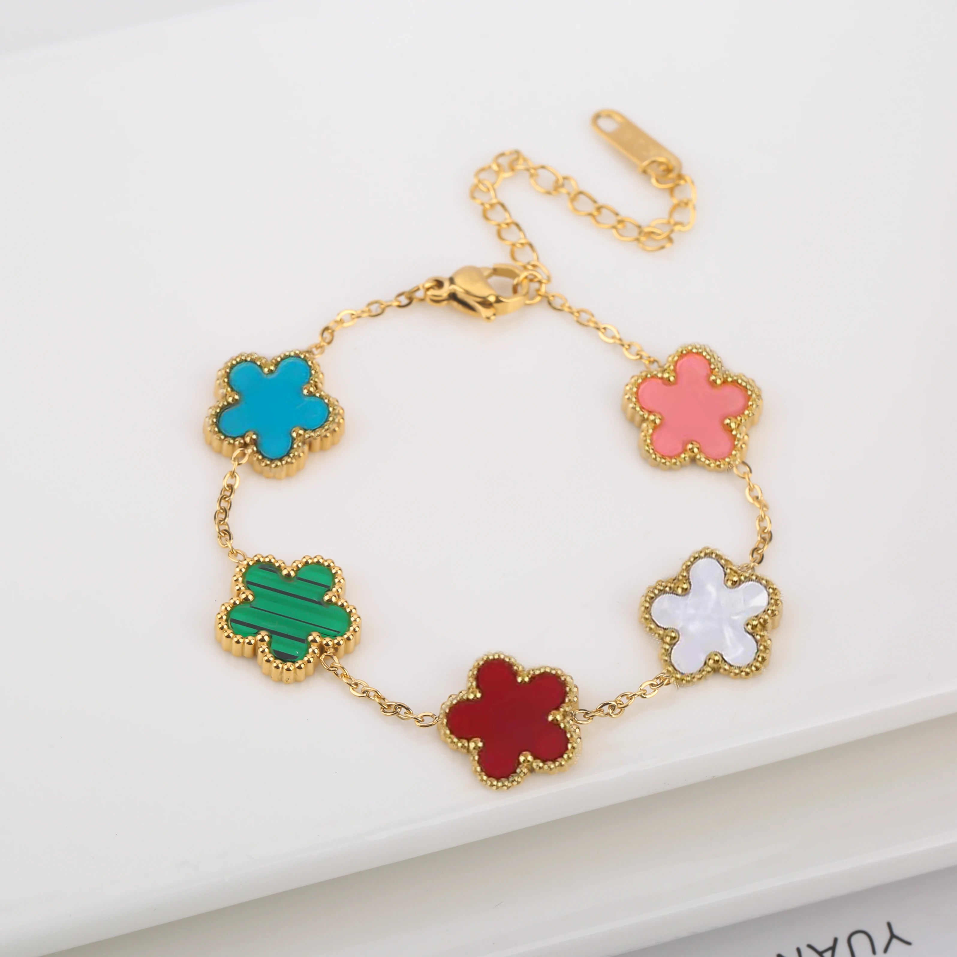 Five-Leaf Laser Petal Bracelet