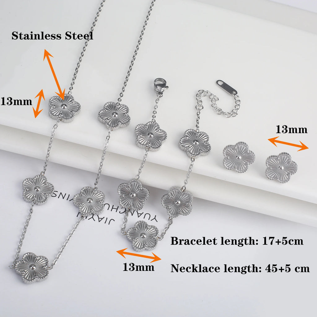 Five-Leaf Laser Petal Bracelet
