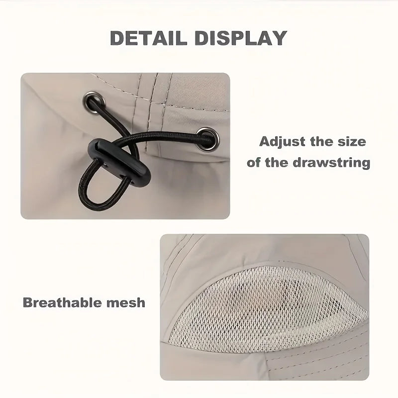 UV Protection Hat with Face Mask