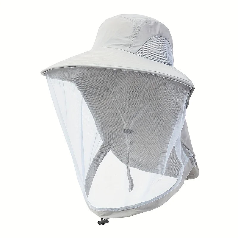 UV Protection Hat with Face Mask