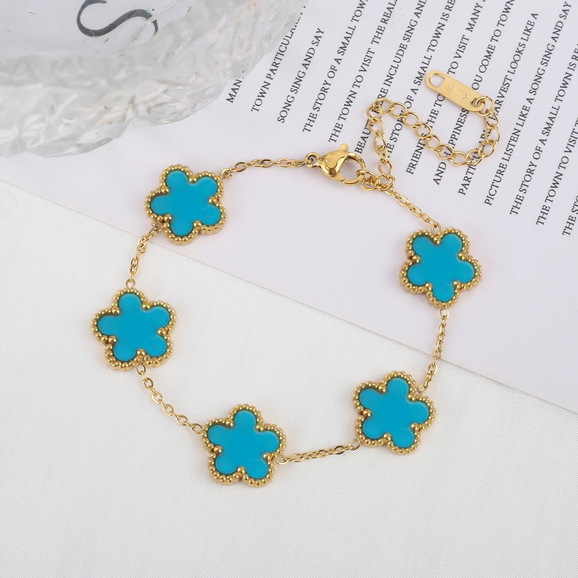 Five-Leaf Laser Petal Bracelet
