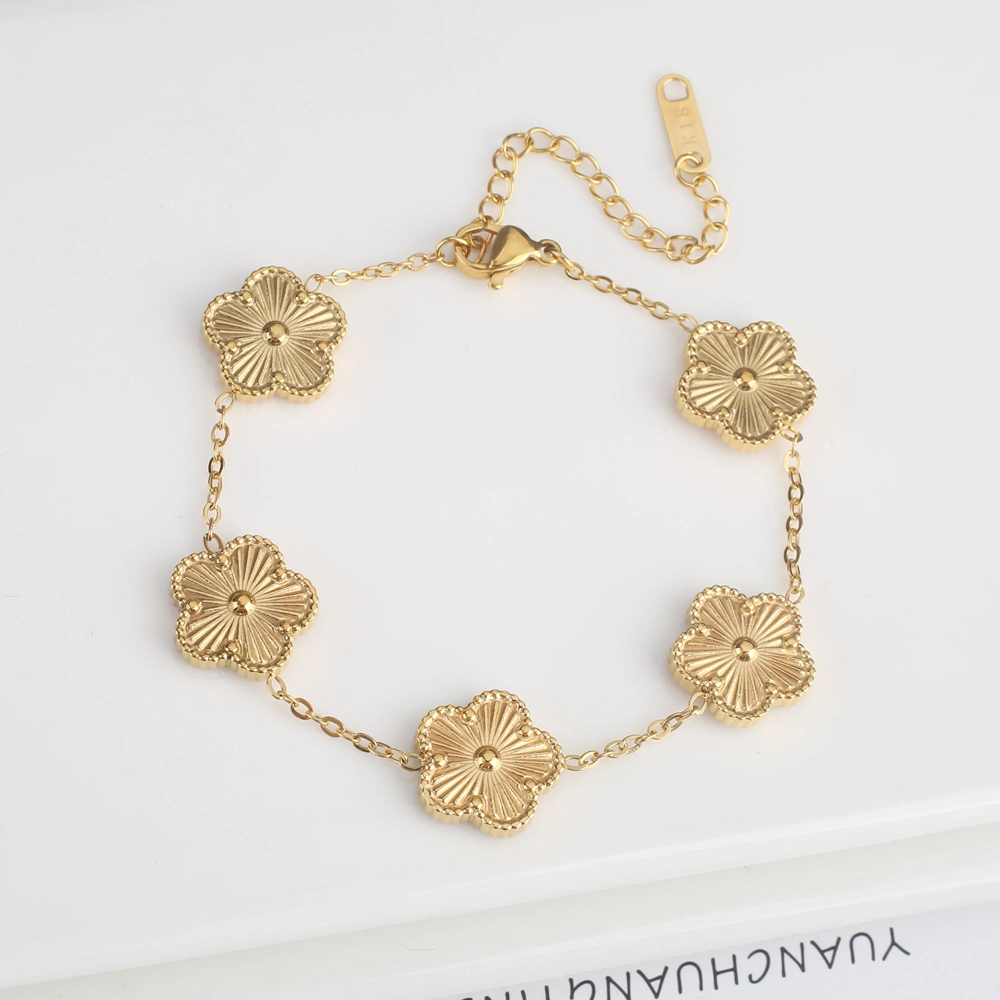 Five-Leaf Laser Petal Bracelet