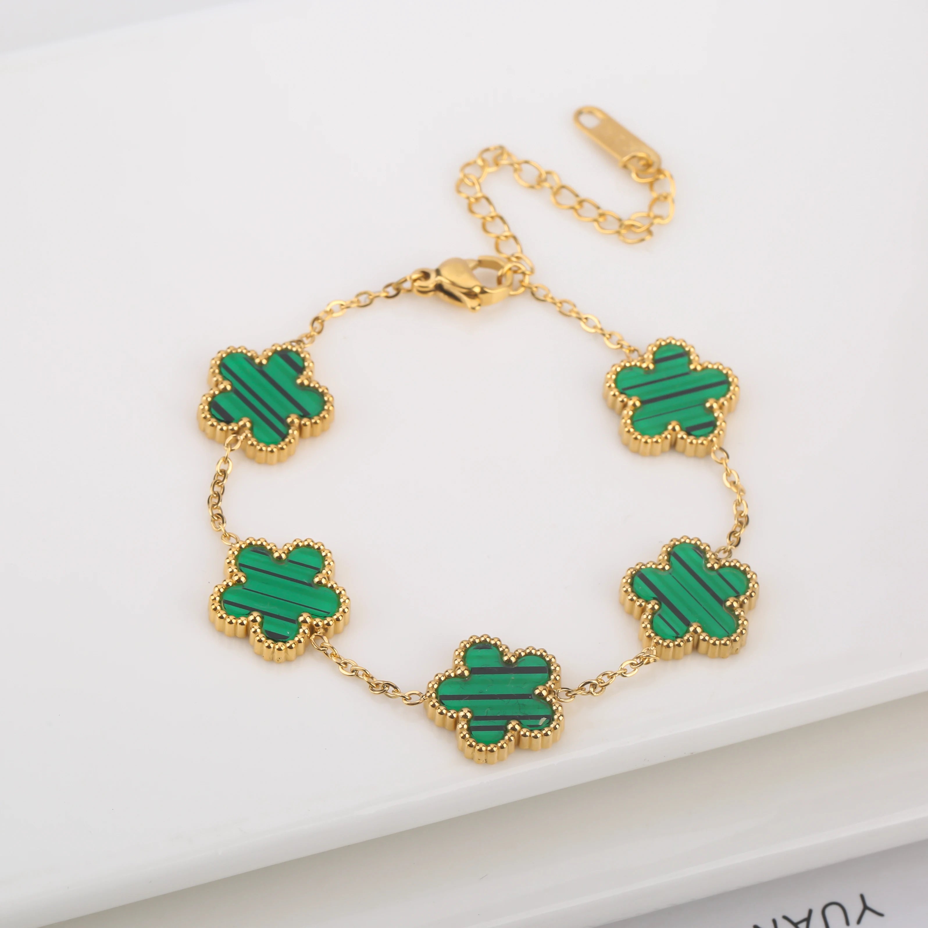Five-Leaf Laser Petal Bracelet