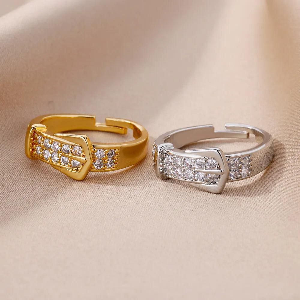 Radiance Adjustable Zircon Ring