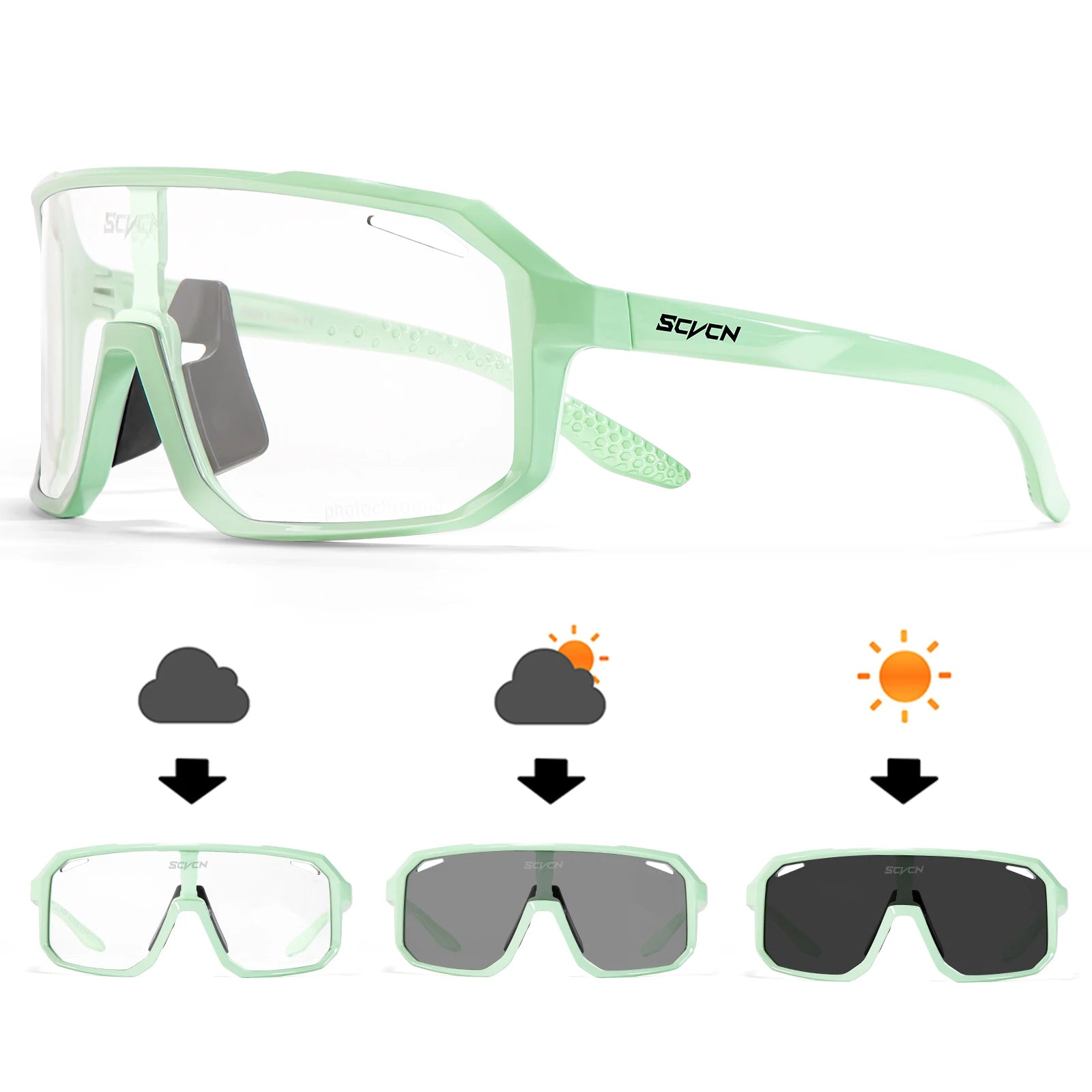 VeloVision Photochromic Cycling Glasses