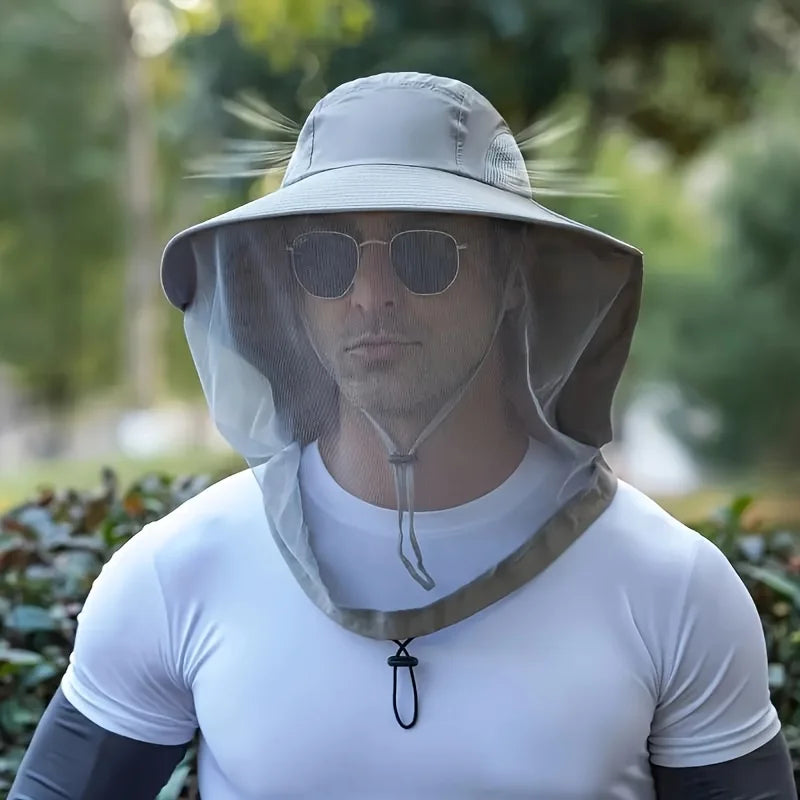 UV Protection Hat with Face Mask
