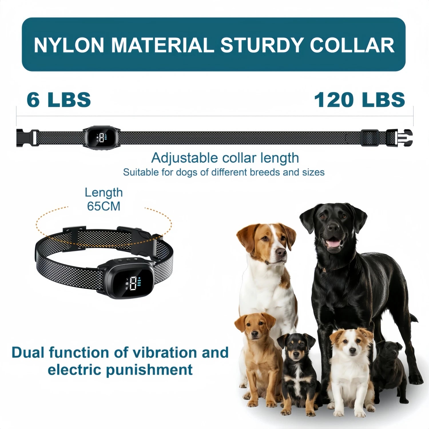 ZenPup Smart Collar: Waterproof No-Shock Bark Control