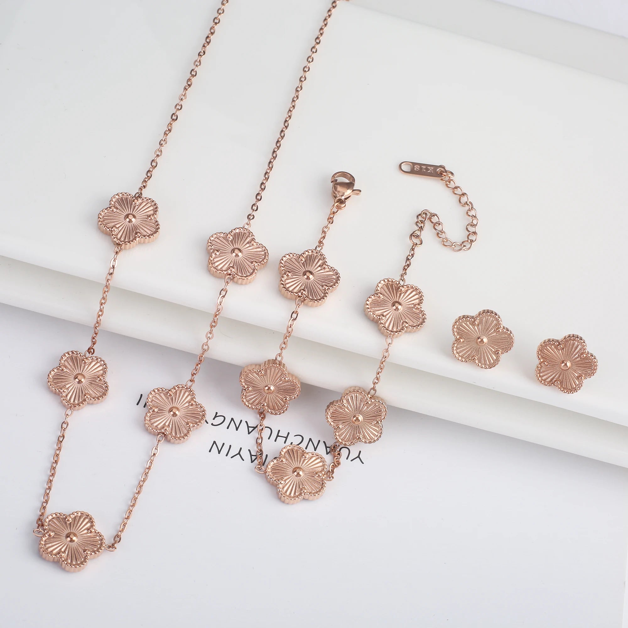 Five-Leaf Laser Petal Bracelet