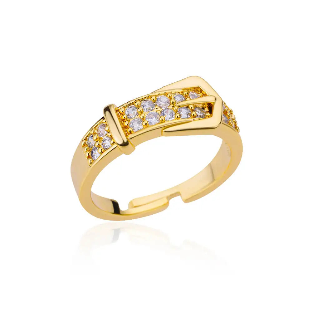 Radiance Adjustable Zircon Ring