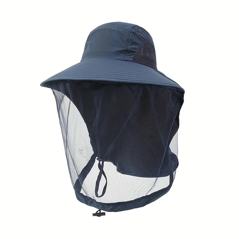 UV Protection Hat with Face Mask