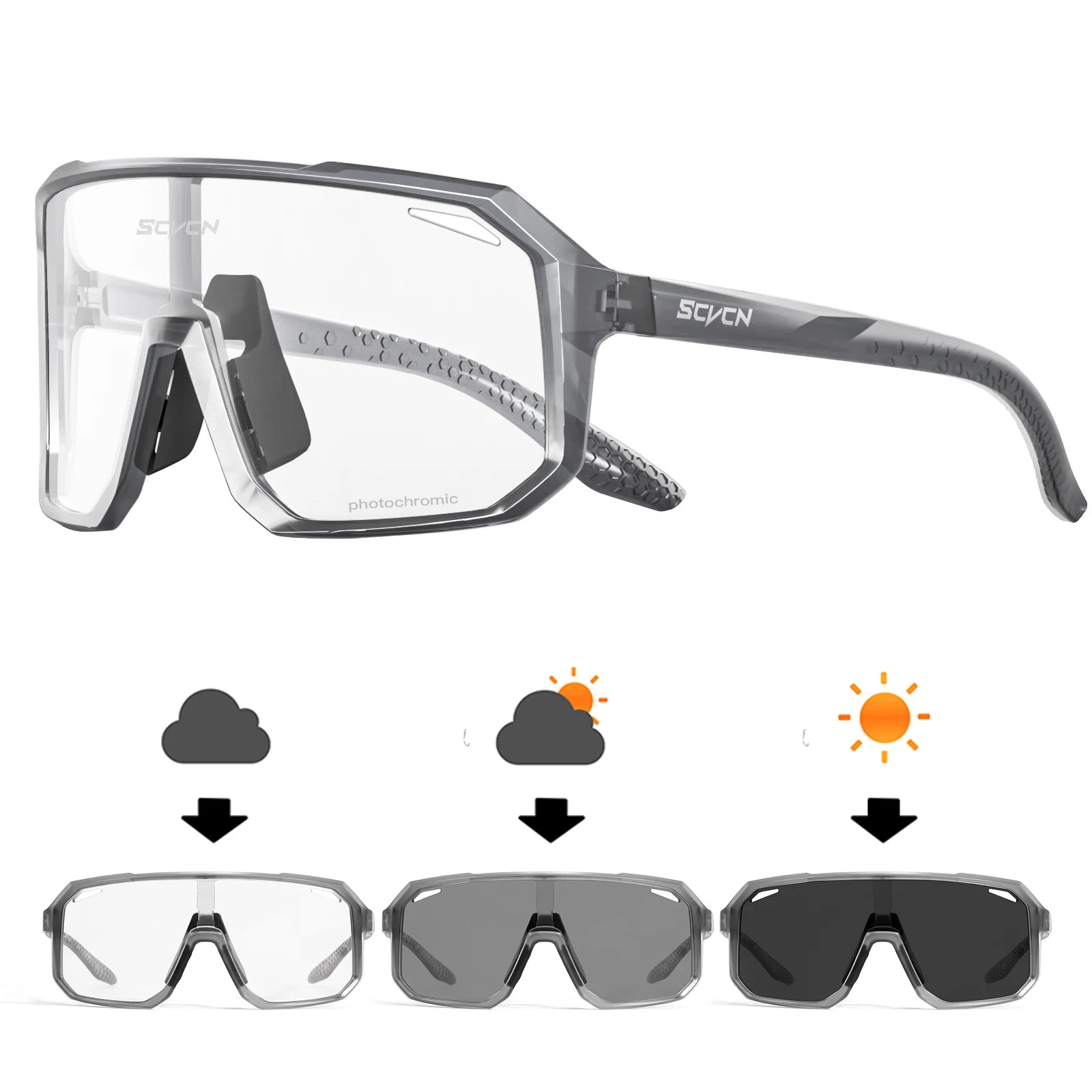 VeloVision Photochromic Cycling Glasses