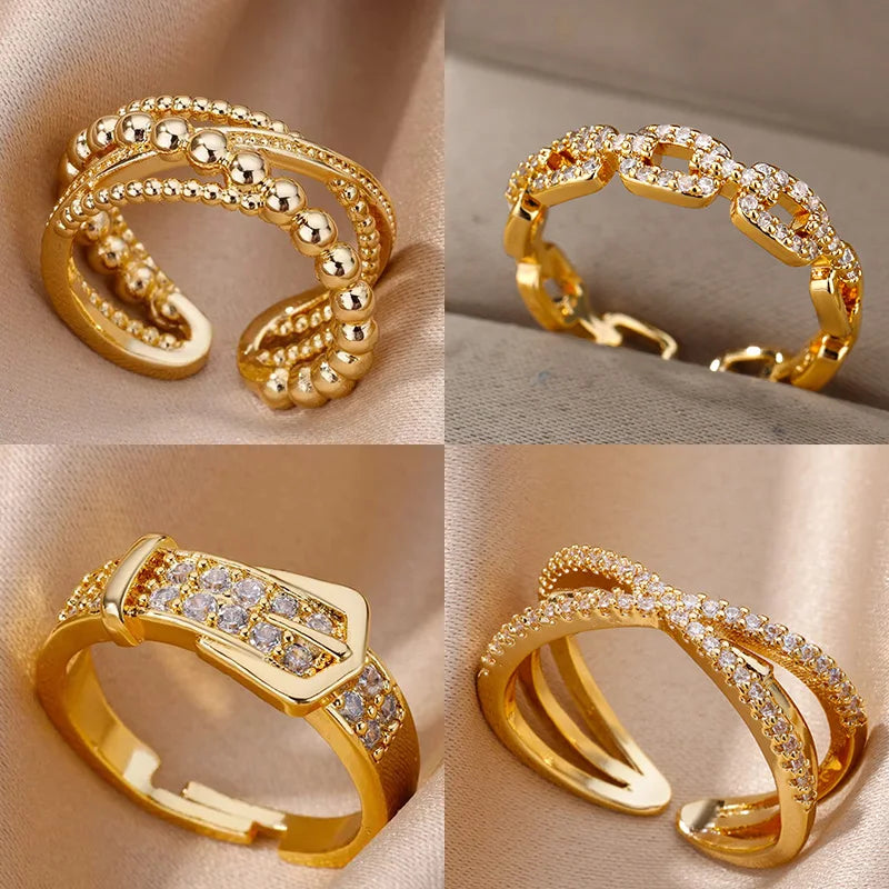 Radiance Adjustable Zircon Ring