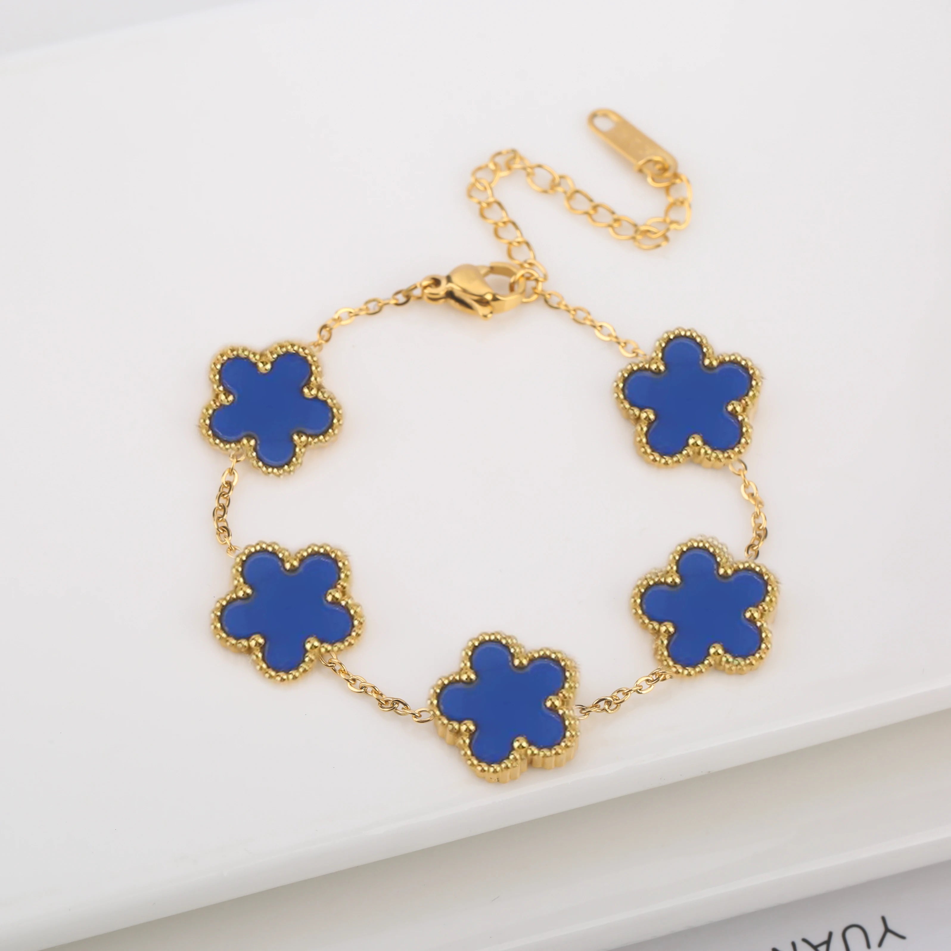 Five-Leaf Laser Petal Bracelet