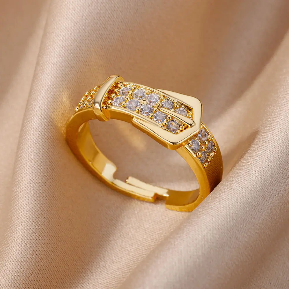 Radiance Adjustable Zircon Ring