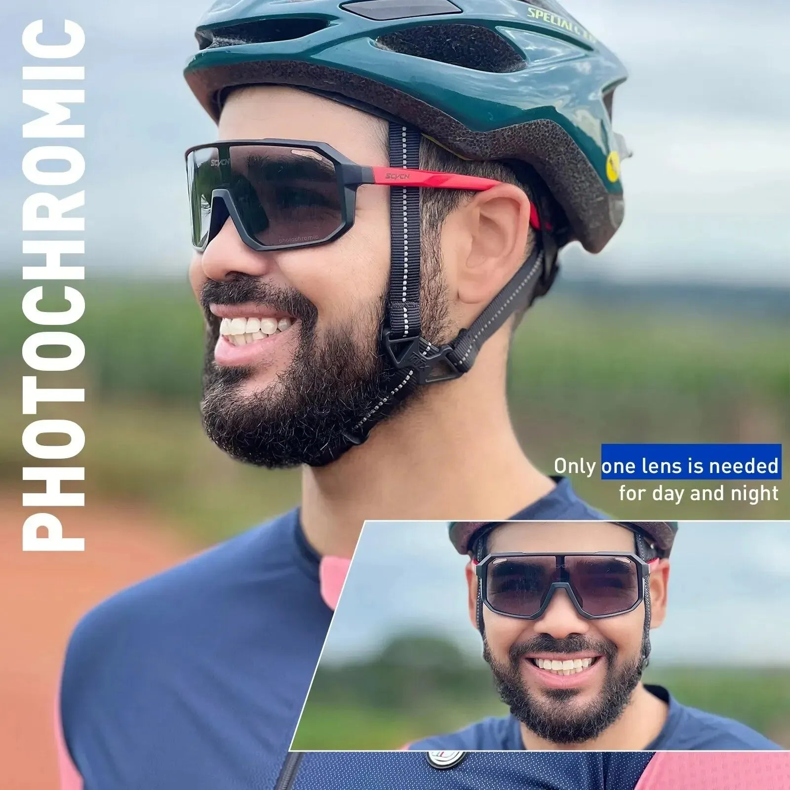 VeloVision Photochromic Cycling Glasses