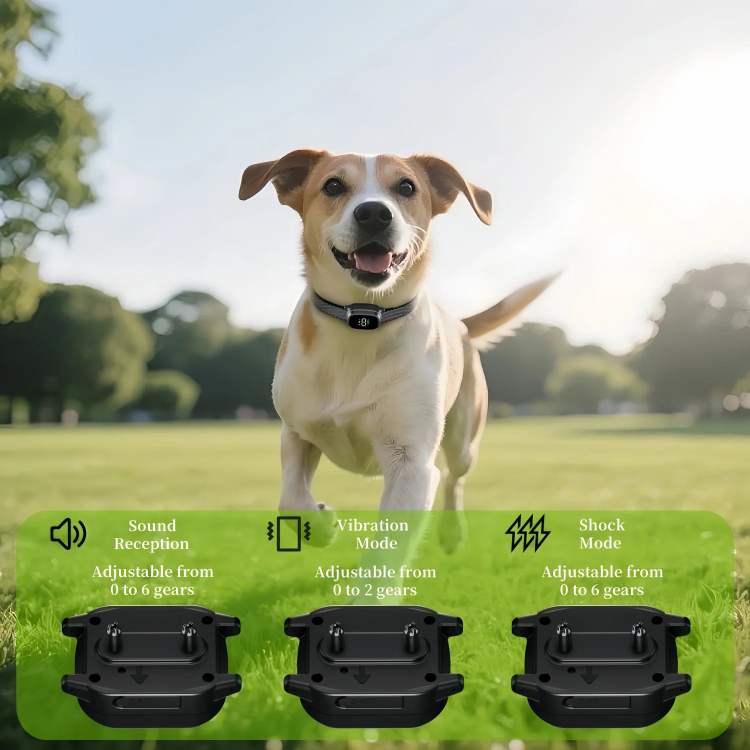 ZenPup Smart Collar: Waterproof No-Shock Bark Control
