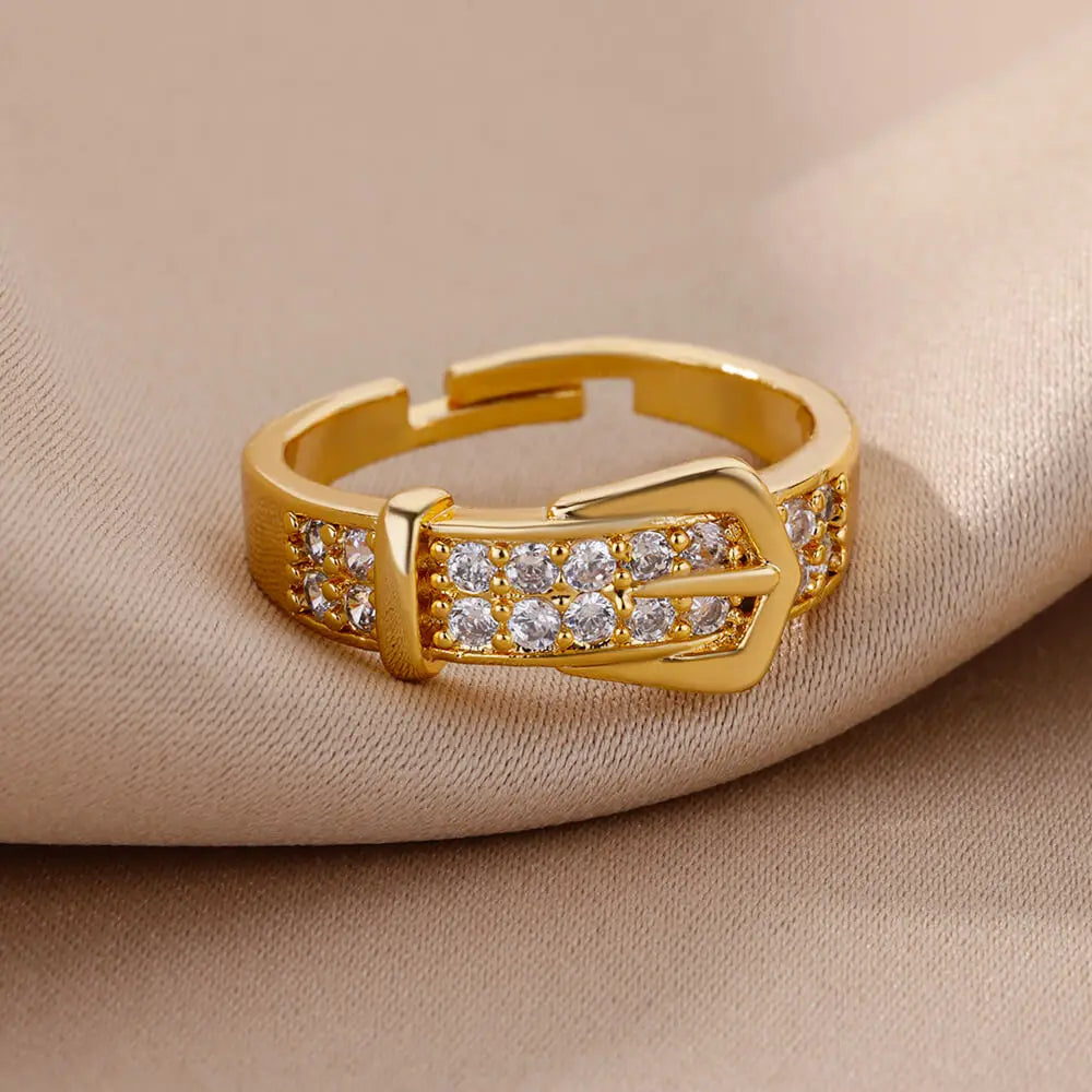 Radiance Adjustable Zircon Ring