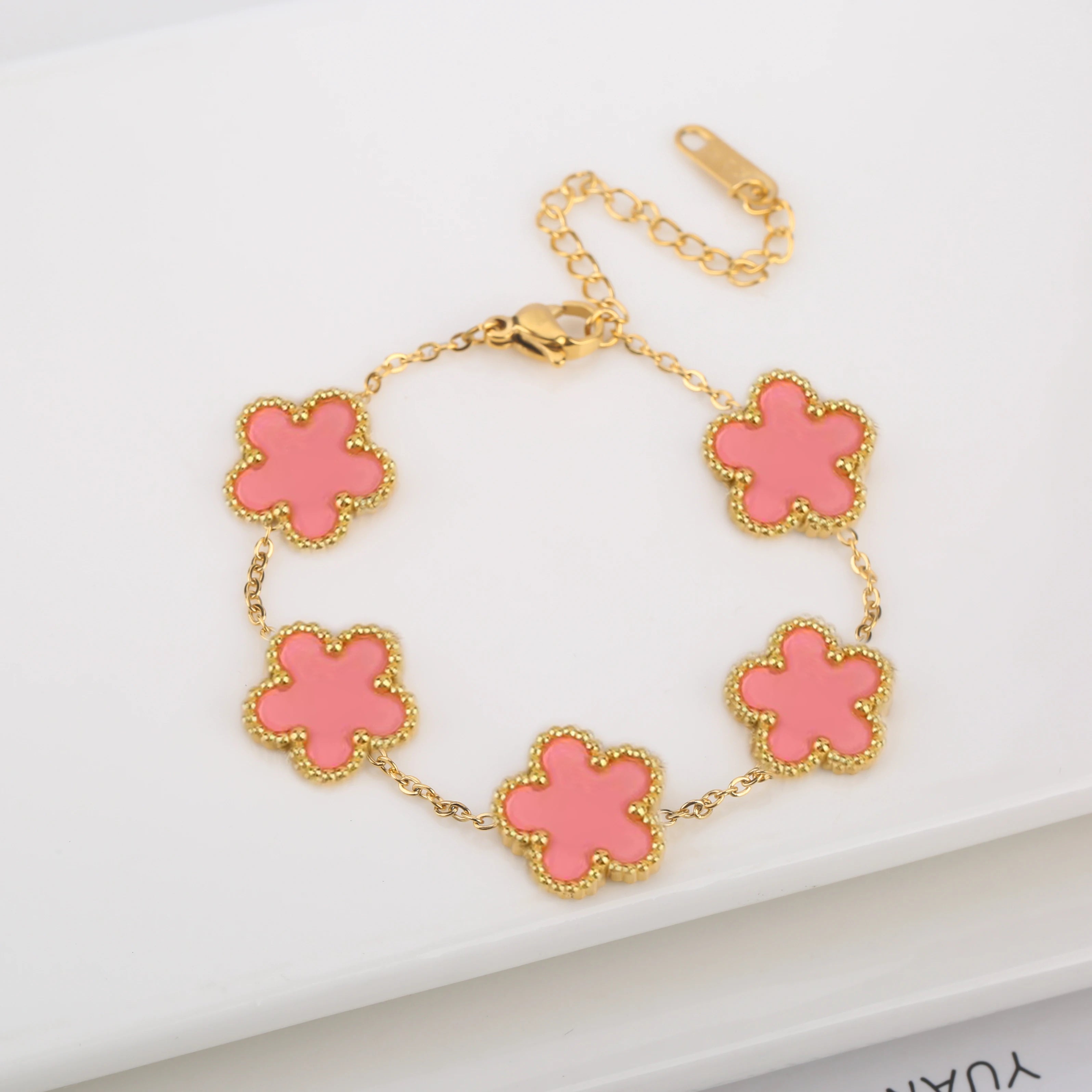 Five-Leaf Laser Petal Bracelet