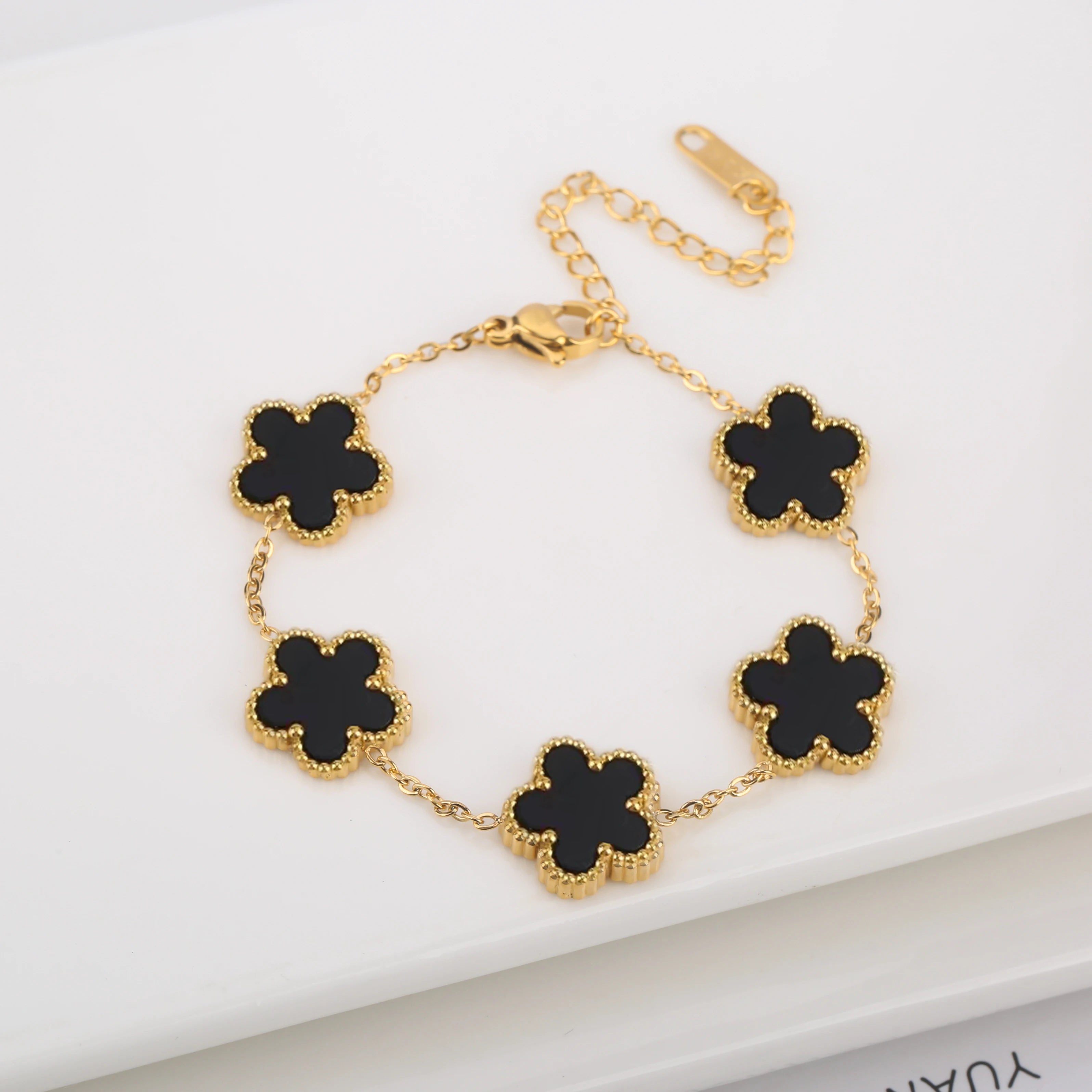 Five-Leaf Laser Petal Bracelet