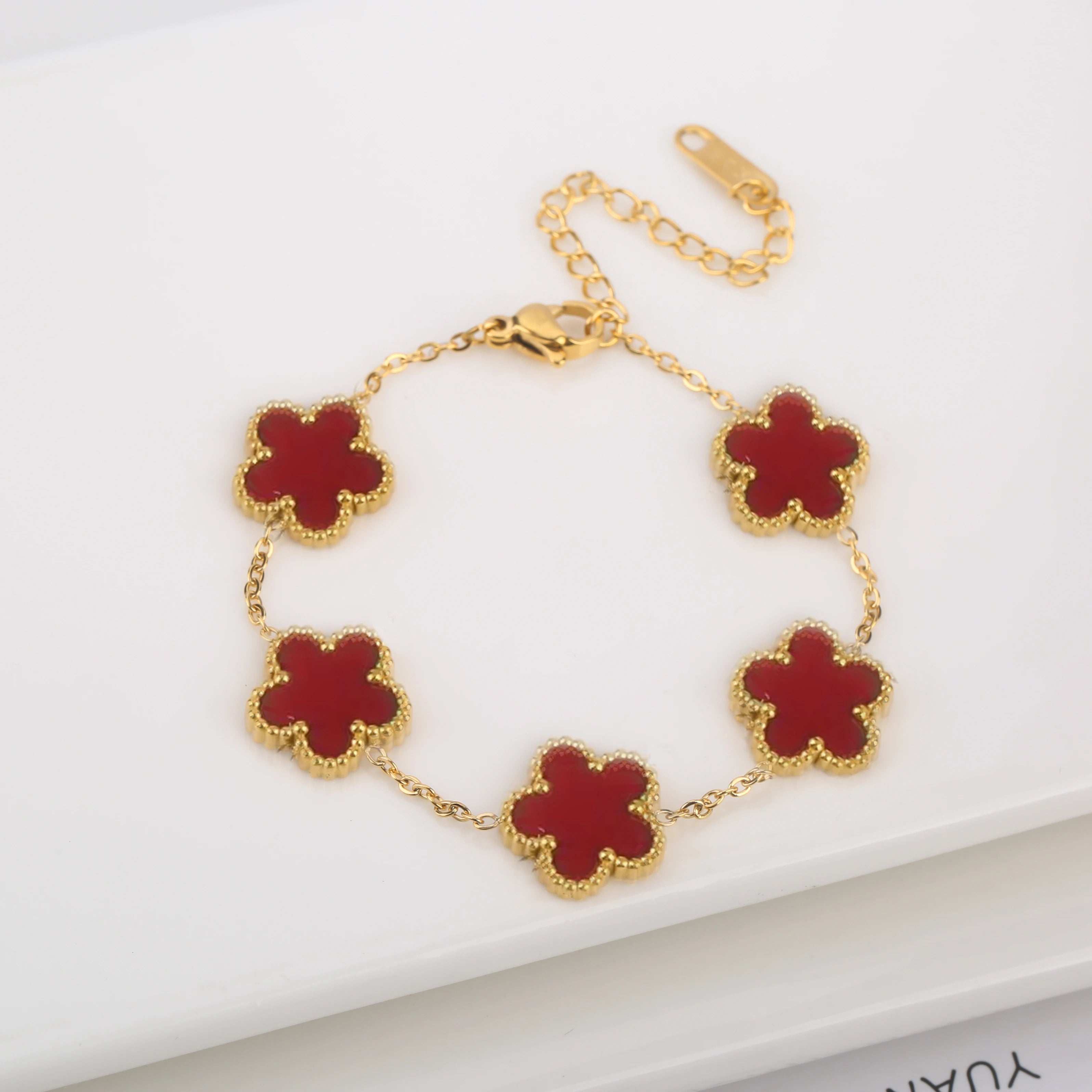 Five-Leaf Laser Petal Bracelet