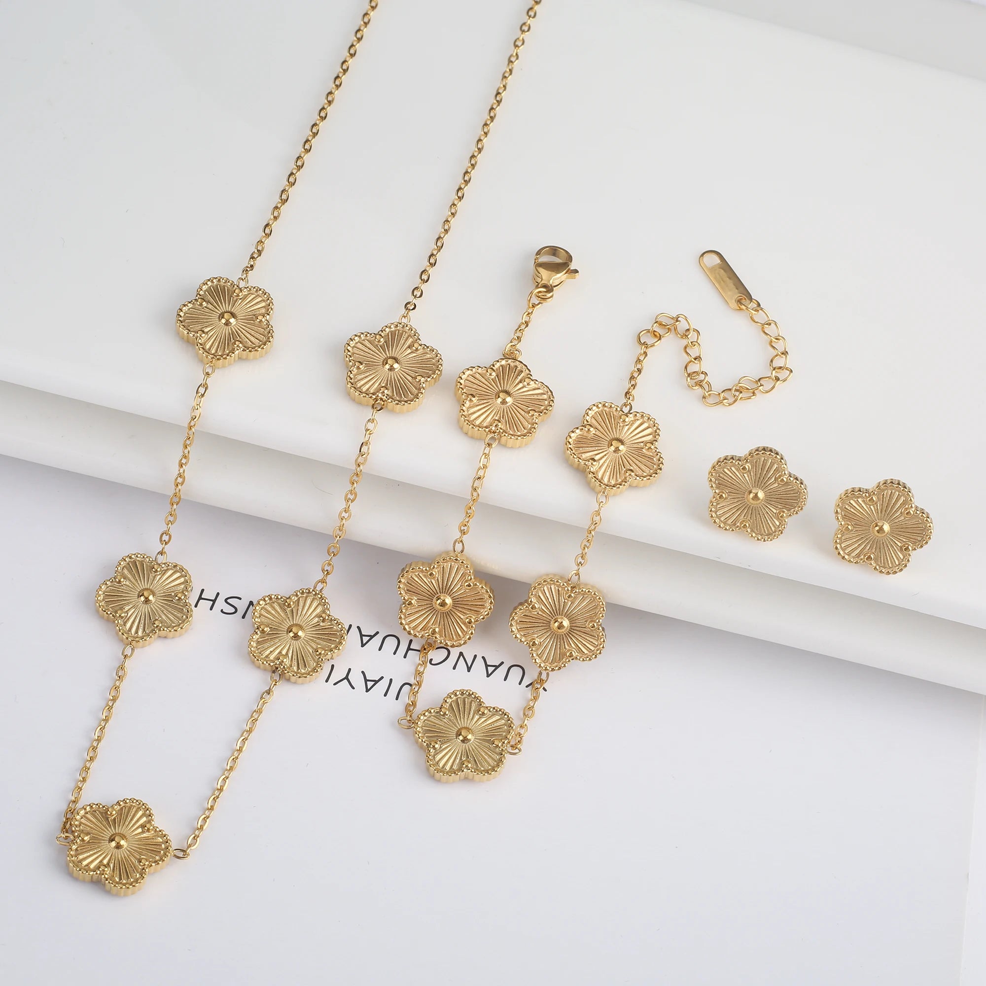 Five-Leaf Laser Petal Bracelet