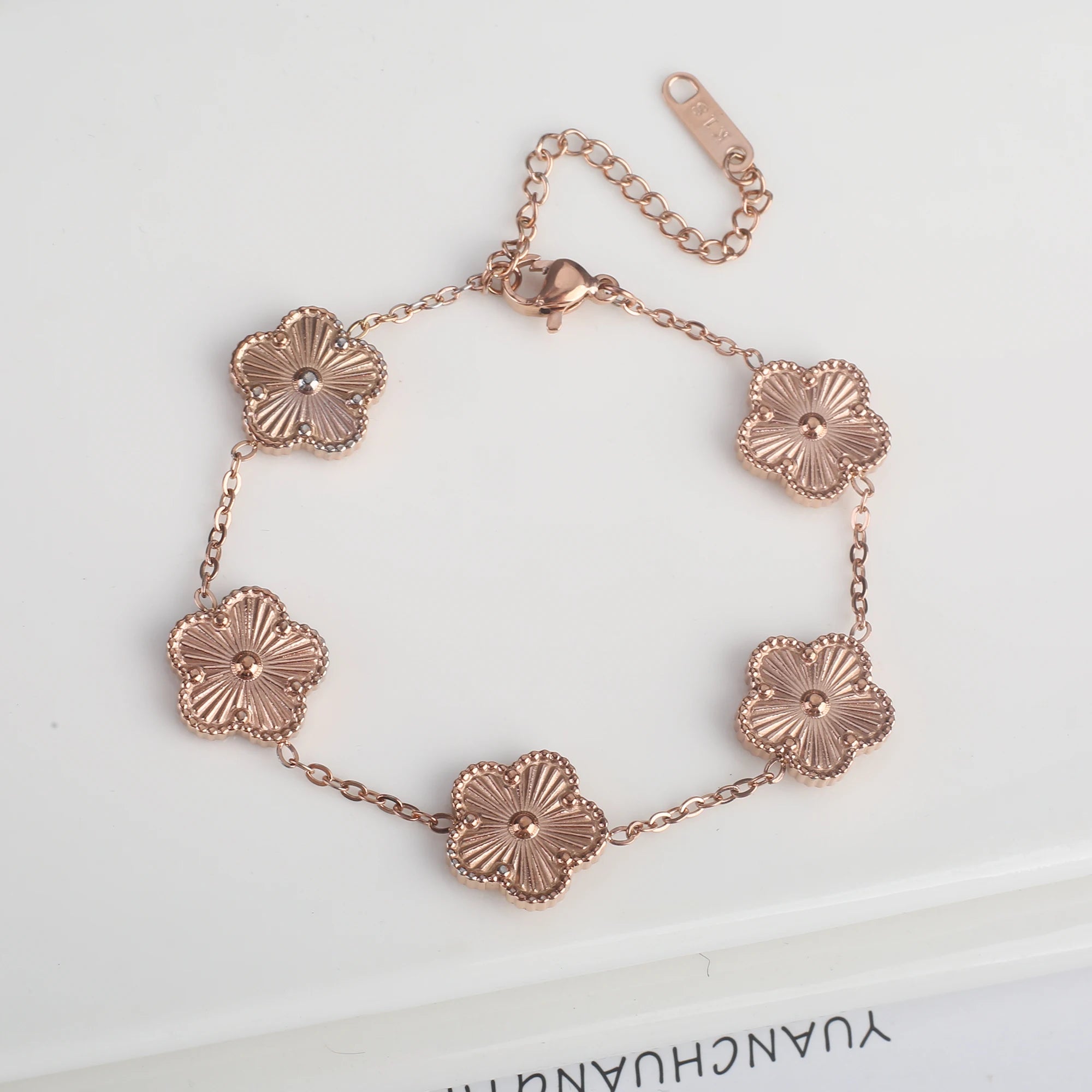 Five-Leaf Laser Petal Bracelet