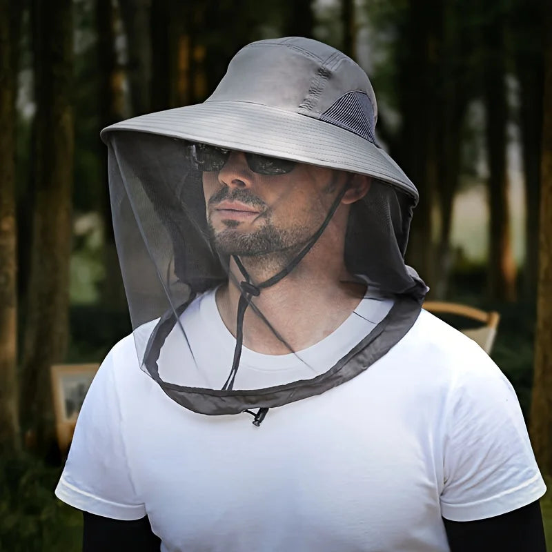 UV Protection Hat with Face Mask