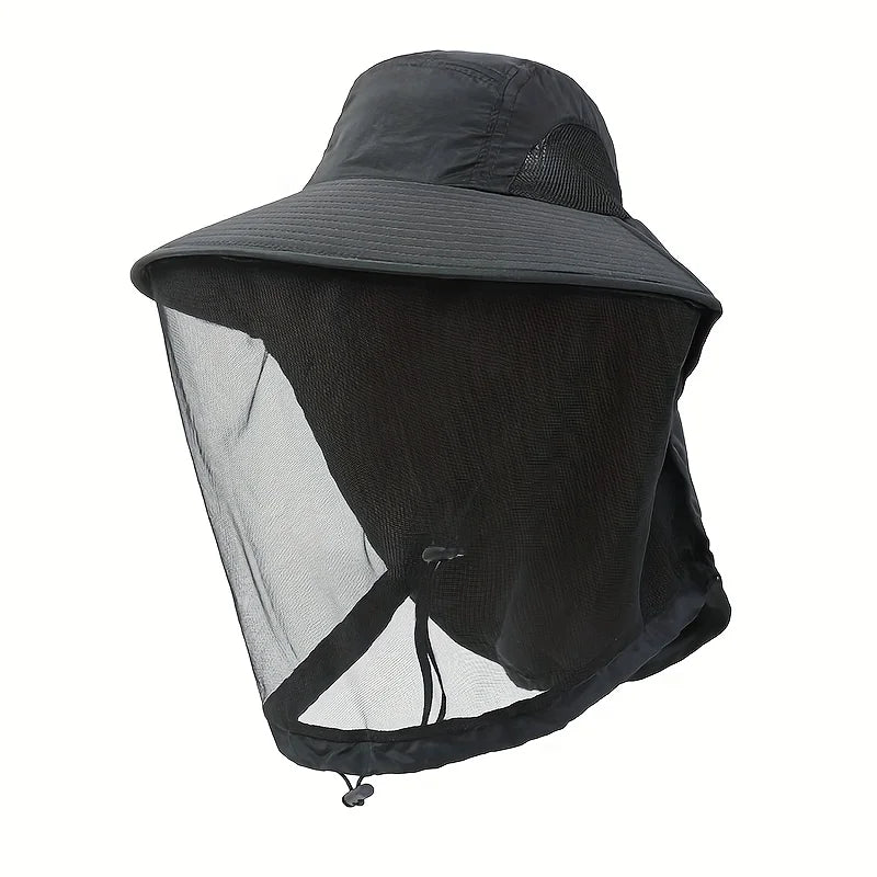 UV Protection Hat with Face Mask
