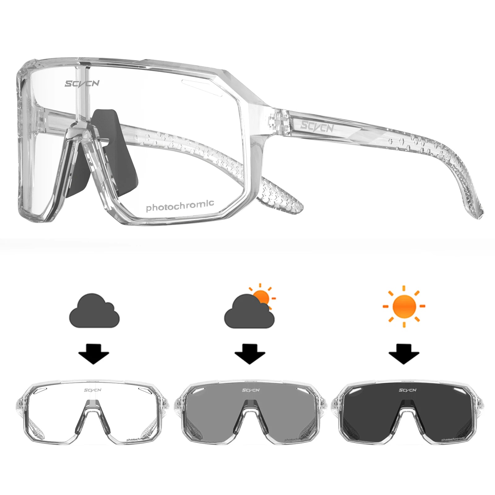 VeloVision Photochromic Cycling Glasses