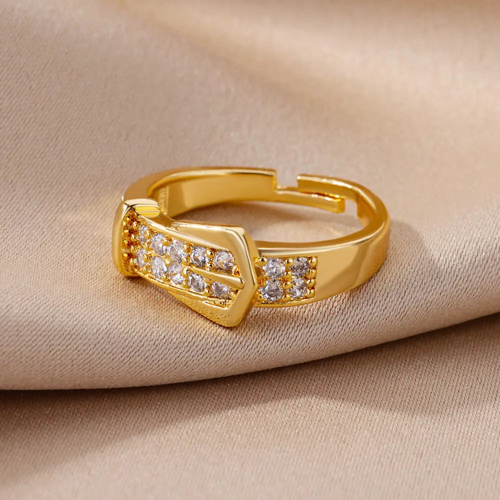 Radiance Adjustable Zircon Ring